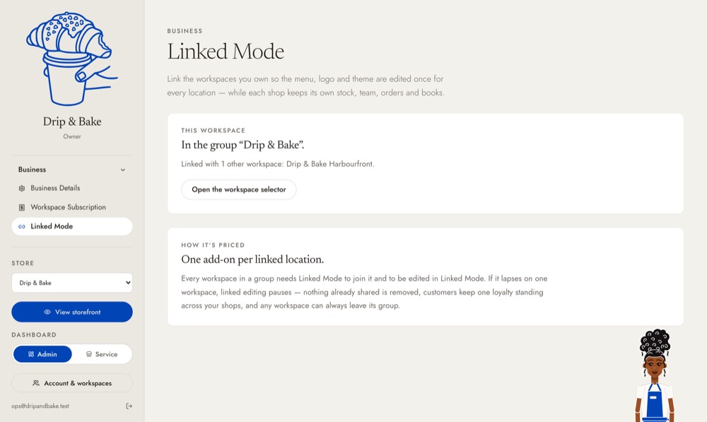 Linked Mode in Admin