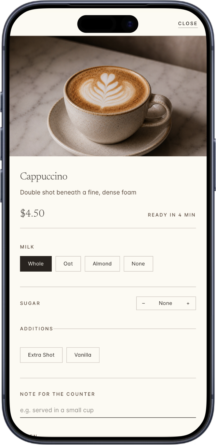 Netsai theme shown in the Drip & Bake app